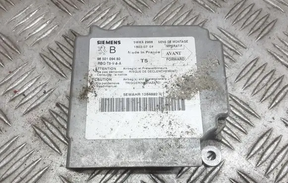Peugeot 307 Airbag control unit/module 9650109480