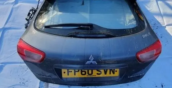 Mitsubishi Lancer X Tailgate/trunk/boot lid pilkas