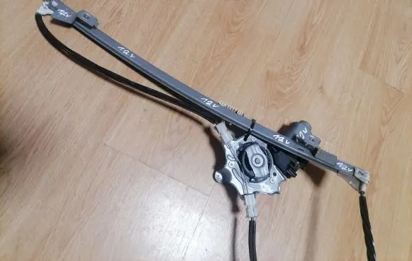 Renault Scenic I Front door window regulator with motor 114144 400468T1