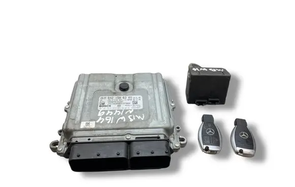 Mercedes-Benz ML W164 Engine ECU kit and lock set A6421506300 0281015634 A1645451508