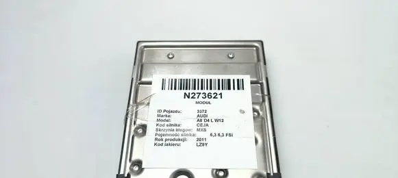 Audi A8 S8 D4 4H Comfort/convenience module 4H0907063G