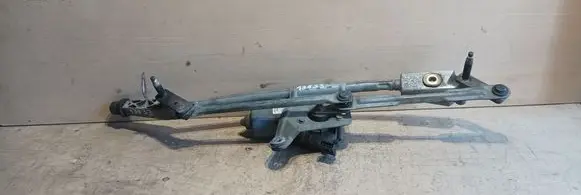 Front wiper linkage and motor
