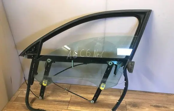 Audi A6 S6 C6 4F Front door window/glass frame 4F0837629