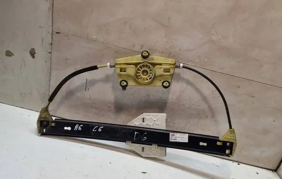 Audi A6 S6 C6 4F Rear window lifting mechanism without motor 4F0839462A 1021994953200