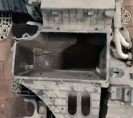 Interior heater climate box assembly