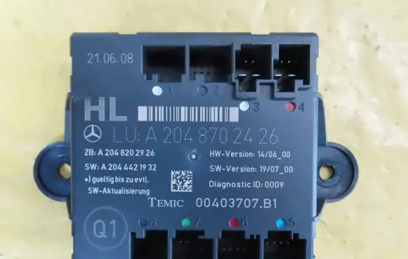 Mercedes-Benz C W204 Door control unit/module A2048702426