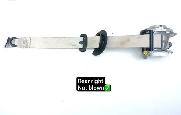 Mercedes-Benz EQS X296 Rear seatbelt 29686024008U14