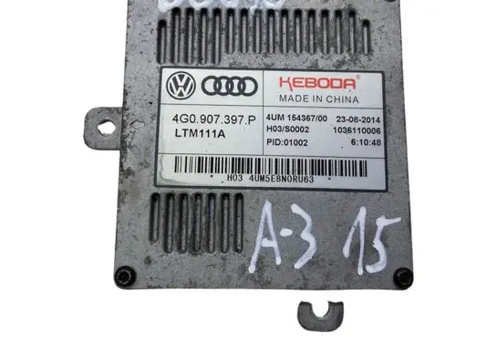 Audi A3 S3 8V Headlight ballast module Xenon 4G0907397P