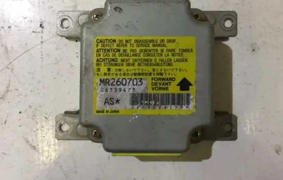 Mitsubishi Colt Airbag control unit/module MR260703 X6T39473