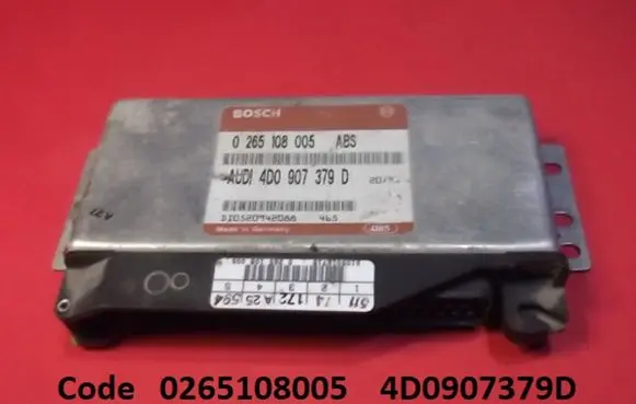 Audi A6 S6 C5 4B ABS control unit/module 0265108005 4D0907379D