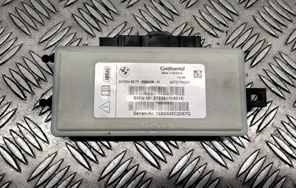 BMW 5 F10 F11 Airbag control unit/module 65779385026 9385026