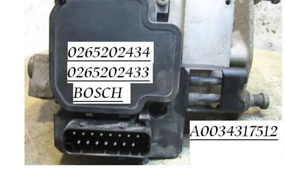 Mercedes-Benz A W168 ABS Pump 0265202434 A0034317512