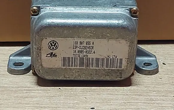 Audi A3 S3 8P ESP acceleration yaw rate sensor 1K0907655A