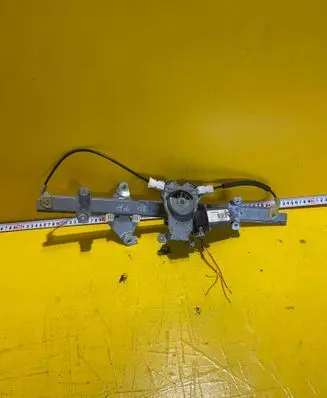 Rear door window regulator with motor