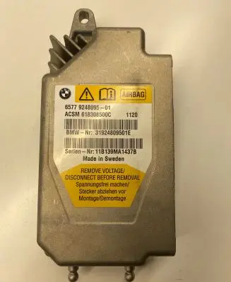BMW 5 GT F07 Airbag control unit/module 9248095 618308500C 31924809501E