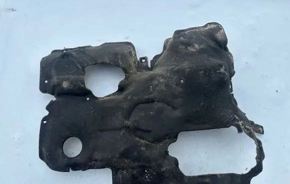 Heat shield in engine bay