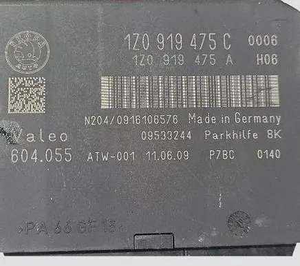 Skoda Octavia Mk2 (1Z) Parking PDC control unit/module 1Z0919475C