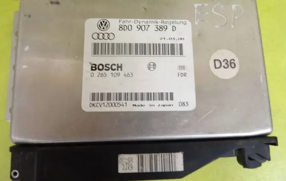 Audi A6 S6 C5 4B ESP (stability system) control unit 8D0907389D 0265109463