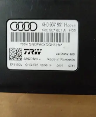 Audi A7 S7 4G Hand brake control module 4H0907801A 32620323 A2C56091983