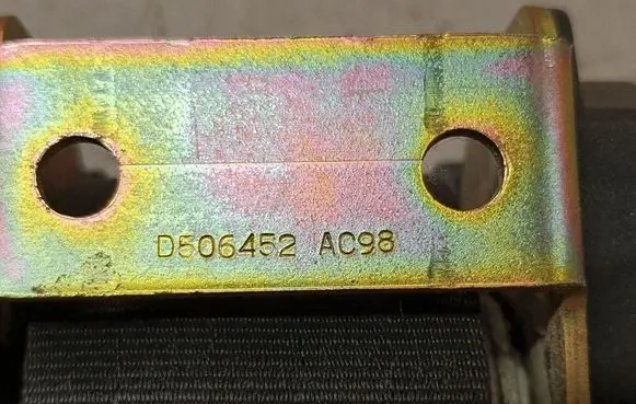 Peugeot 607 Rear seatbelt D506452AC98