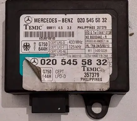 Mercedes-Benz Vito Viano W638 Immobilizer control unit/module 0205455832 99M114532 357379