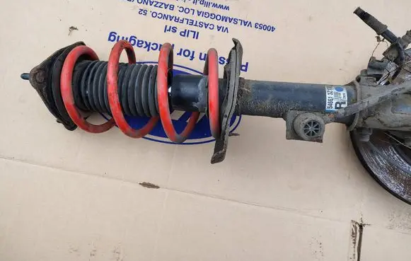 Front shock absorber with coil spring