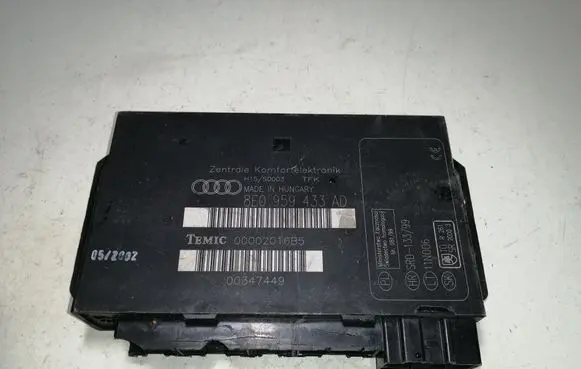 Audi A4 S4 B6 8E 8H Comfort/convenience module 8E0959433AD