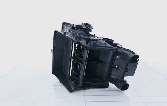 Interior heater climate box assembly