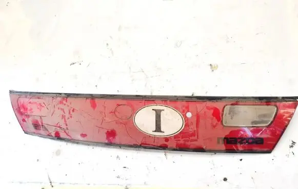 Trunk door license plate light bar