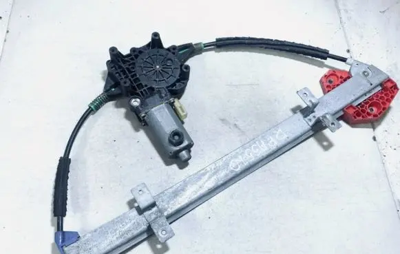 Sliding door window regulator with motor