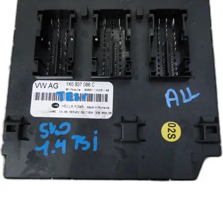 Volkswagen Golf VI Trunk lid opening control unit 1K0937086C