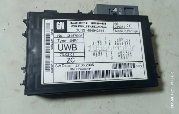 Opel Zafira B Phone control unit/module 13187905