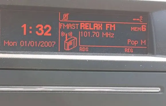 Citroen C5 Screen/display/small screen 9666631380 NS592646