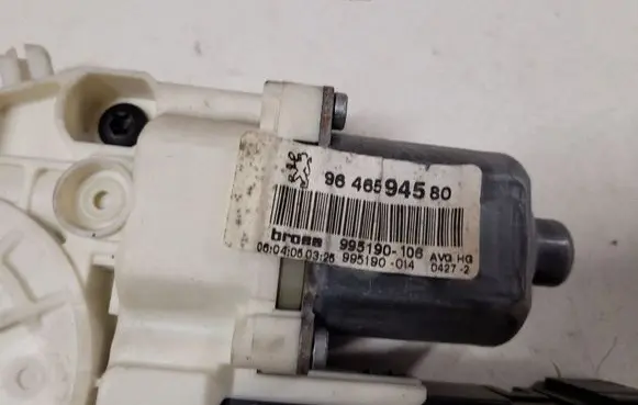 Peugeot 407 Front door window regulator with motor 0130822200 9646594580 995190106