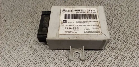 Audi A8 S8 D3 4E Tire pressure control unit 4E0907273 4E0910273