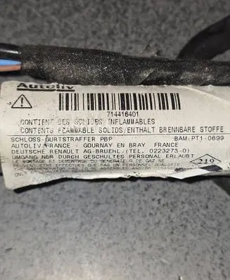 Renault Kangoo II Front seatbelt buckle 02232730 BAMPT10699 714416401