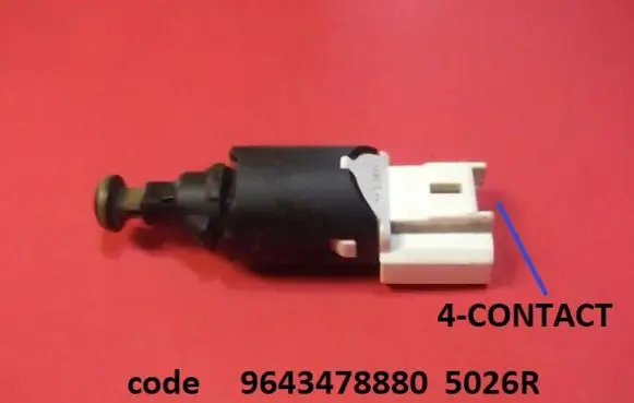 Citroen C2 Brake pedal sensor switch 9643478880 5026R