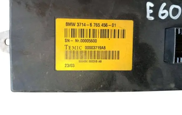 BMW 5 E60 E61 Ignition amplifier control unit 6765456 00005600 00003719A8