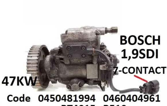 Volkswagen Caddy Fuel injection high pressure pump 0450481994 0460404961