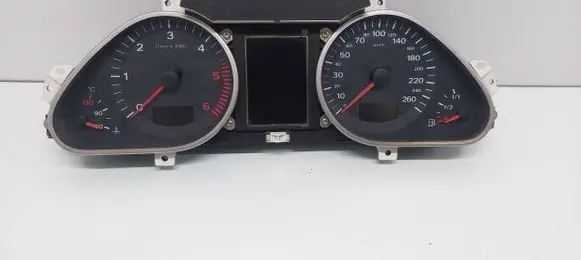 Audi A6 S6 C6 4F Speedometer (instrument cluster) 4F0920931B 4F0910930A