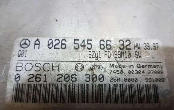 Mercedes-Benz ML W163 Engine control unit/module A0265456632 0261206300