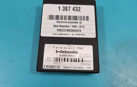 Seat Alhambra (Mk1) Central body control module 9006744A IMPRK1387432