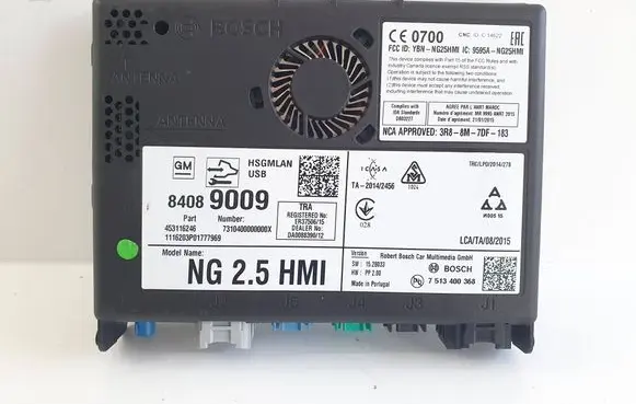 Opel Astra K GPS navigation control unit/module 84089009