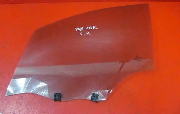 Peugeot 208 I Front door window glass four-door 43R000464