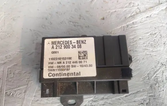 Mercedes-Benz C W204 Fuel injection pump control unit/module A2129003408 5WK11555FBF A2124460071