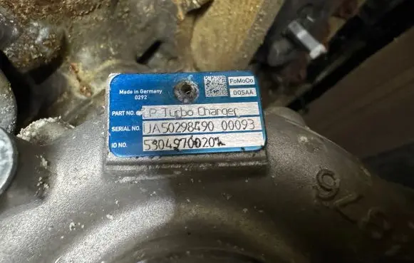 Citroen DS5 Turbo 53049700201 0658620S 1700L6708S