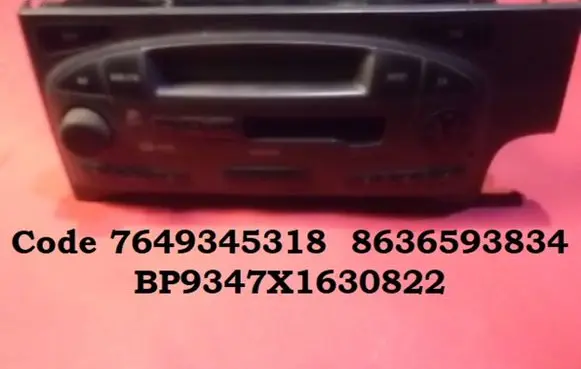 Nissan Primera Radio/CD/DVD/GPS head unit 7649345318 8636593834