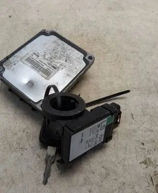 Opel Astra G Engine ECU kit and lock set 12214860 24445098