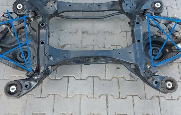 Rear axle beam