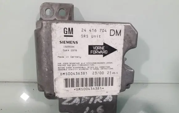 Opel Zafira A Airbag control unit/module 24416704